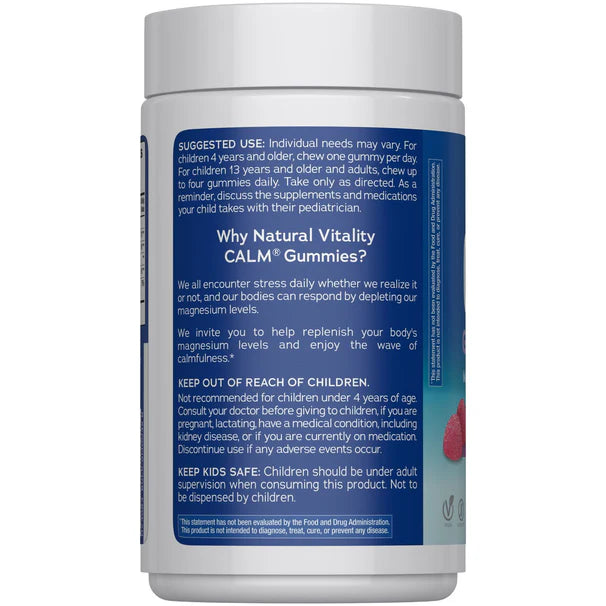 CALM Gummies Raspberry-Lemon Flavor, 240 Tasty Gummies